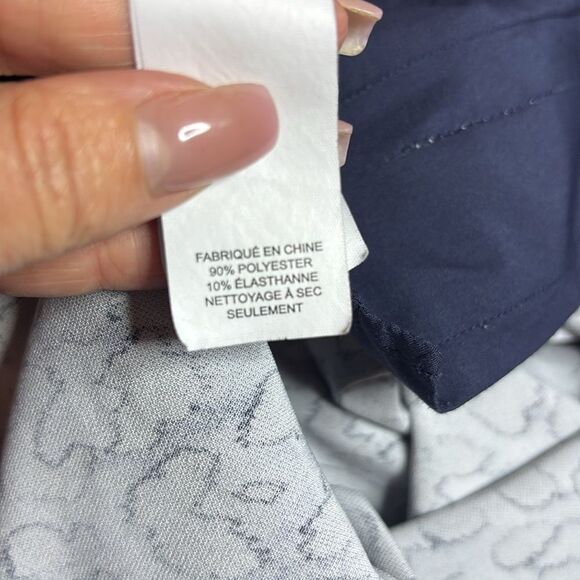 Kate Spade Stylish Blue Leopard Print Women's Pants, US2 - Picture 11 of 11